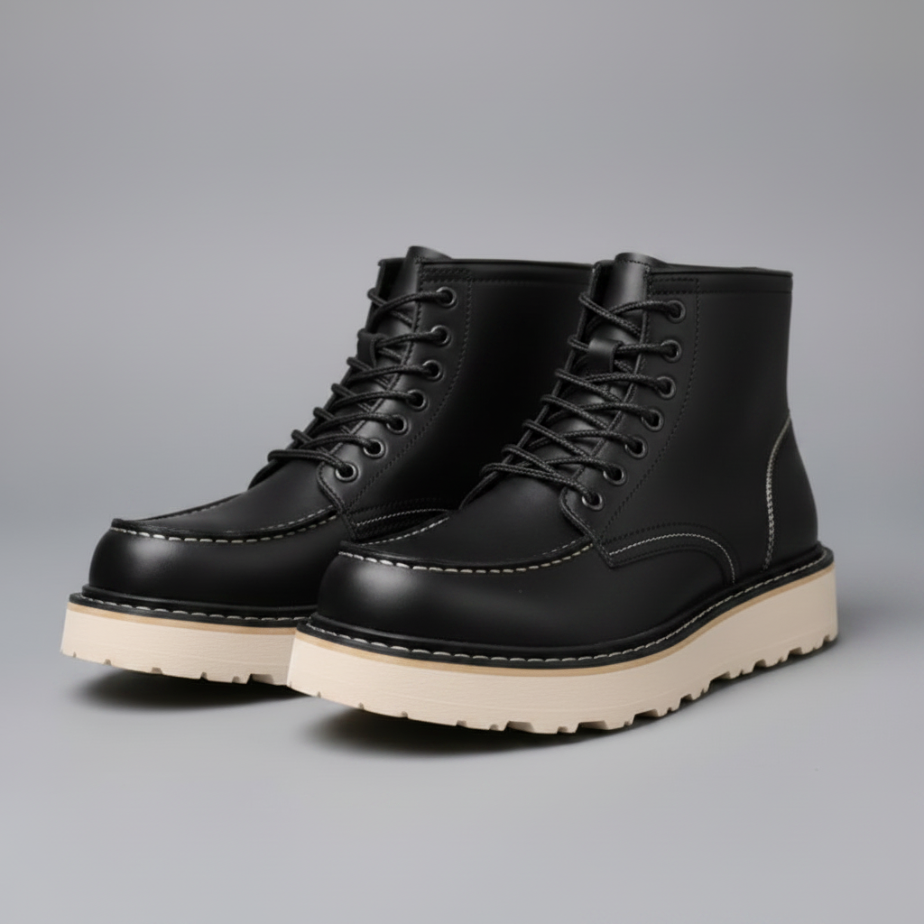Uriel | Men's Lace-Up Ankle Boots with Thick Sole