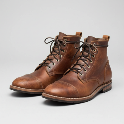 Men's Lace-Up Ankle Boots | Durable Work Footwear