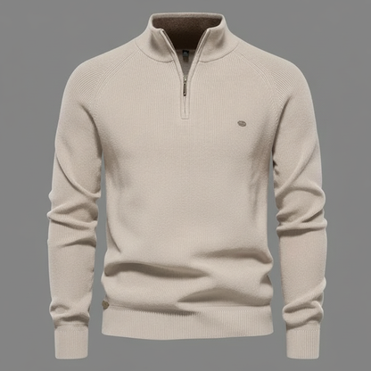 Men's Slim Fit Half-Zip Sweater | Knitted Jumper