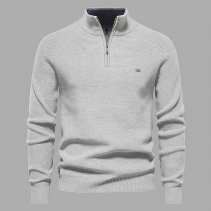 Men's Slim Fit Half-Zip Sweater | Knitted Jumper