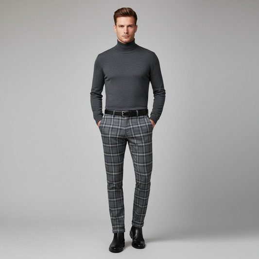 Sasha Checked Chino Pants | Men's Pants